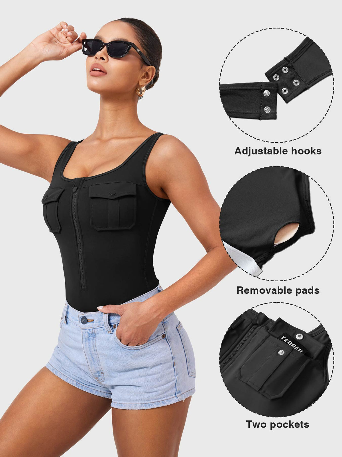 Yvonny CoreFlex Cargo Bodysuit - AERLO