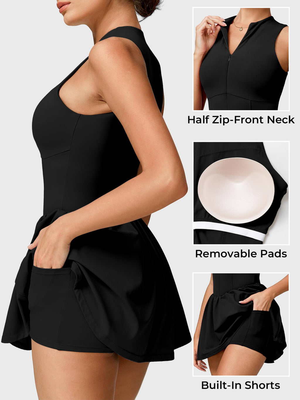 Erica Zipper Tennis Dress - AERLO