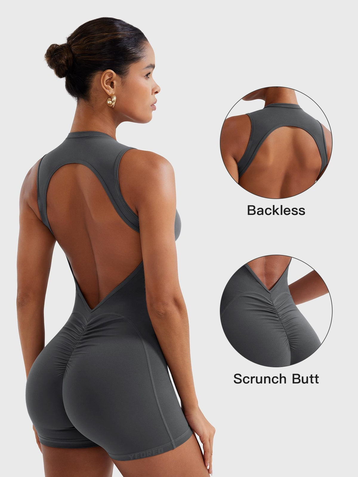 Combishort Tessia Backless Scrunch - AERLO