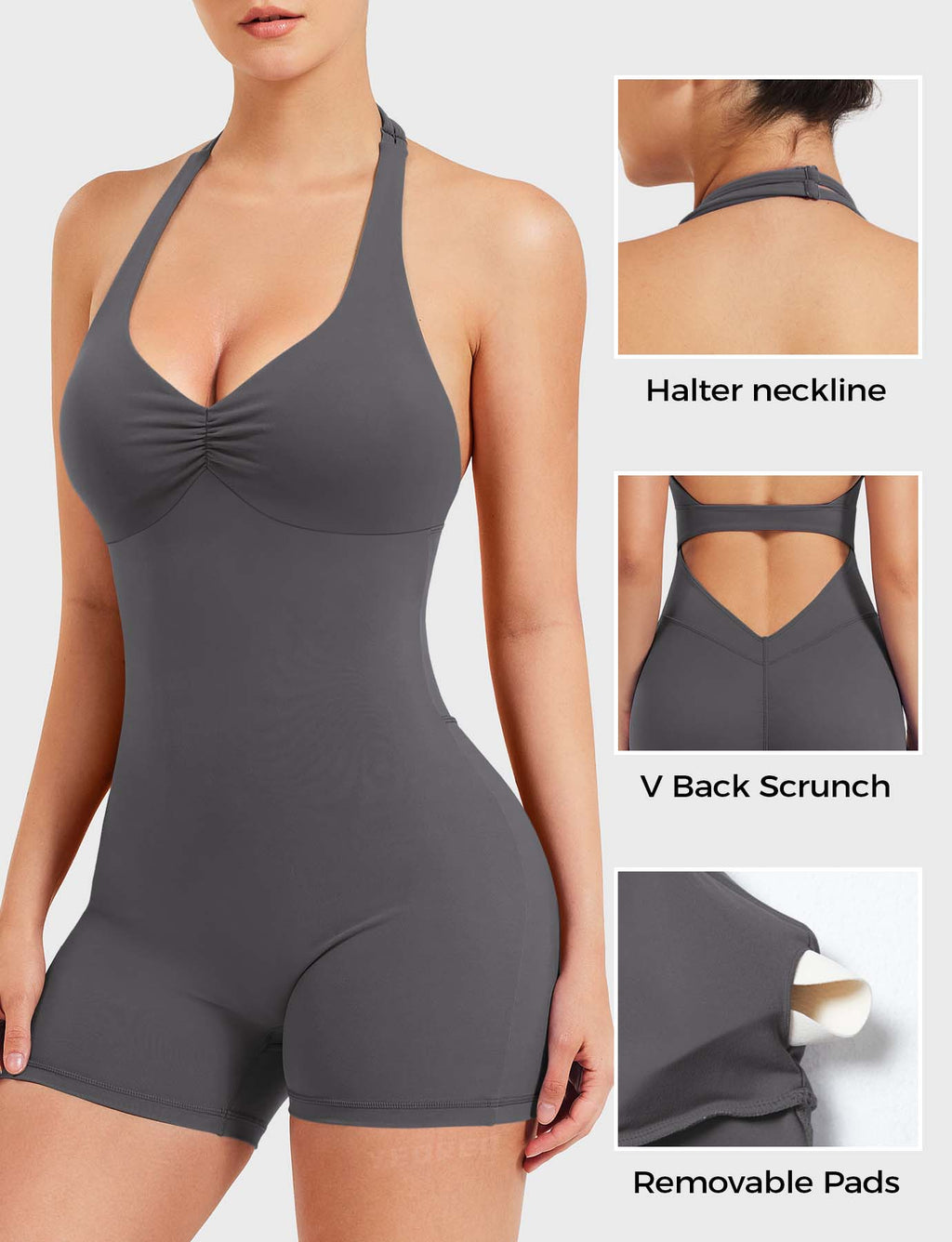 Combishort Joceline Backless Halter - AERLO