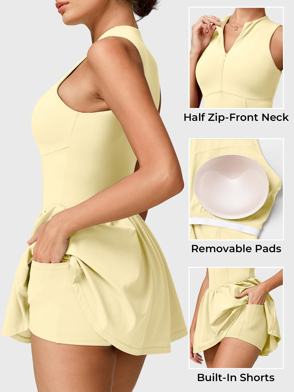 Erica Zipper Tennis Dress - AERLO