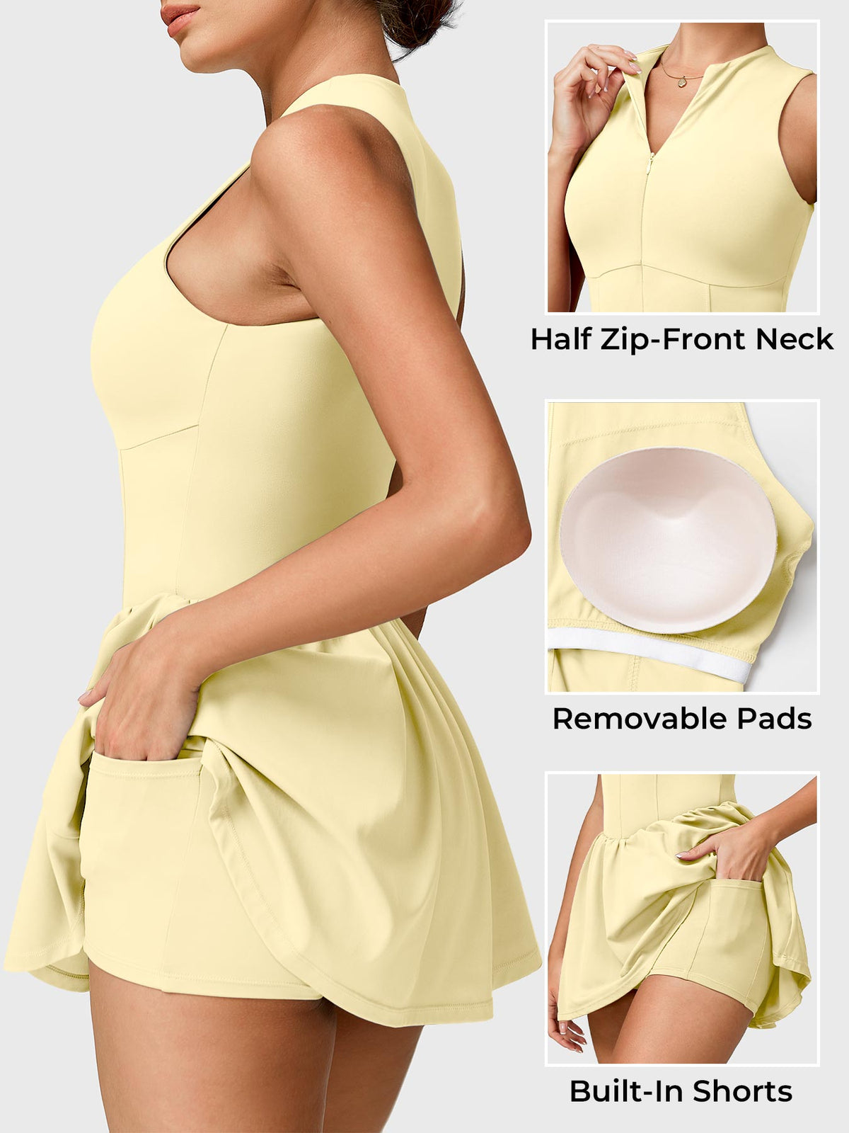 Erica Zipper Tennis Dress - AERLO