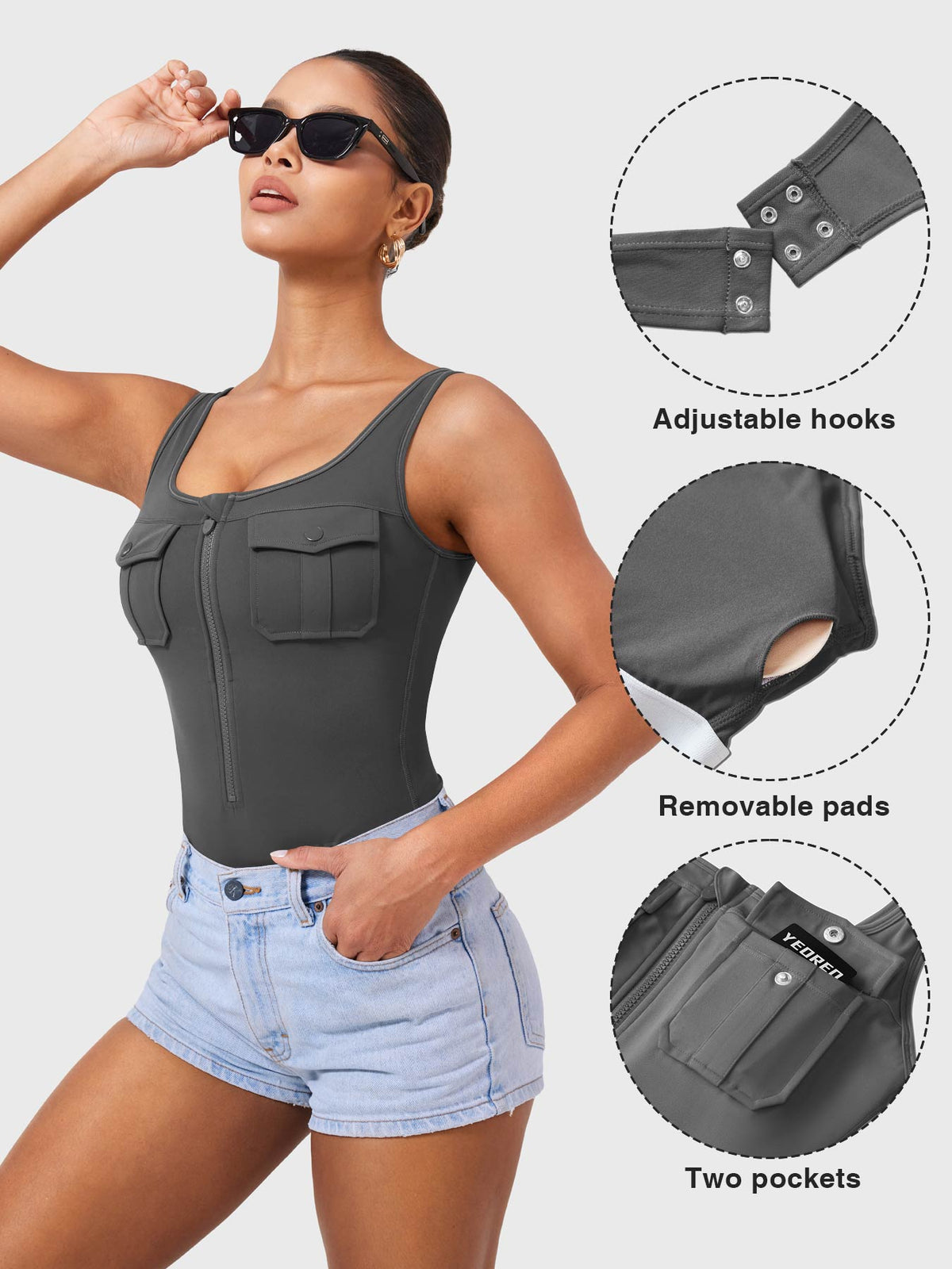 Yvonny CoreFlex Cargo Bodysuit - AERLO