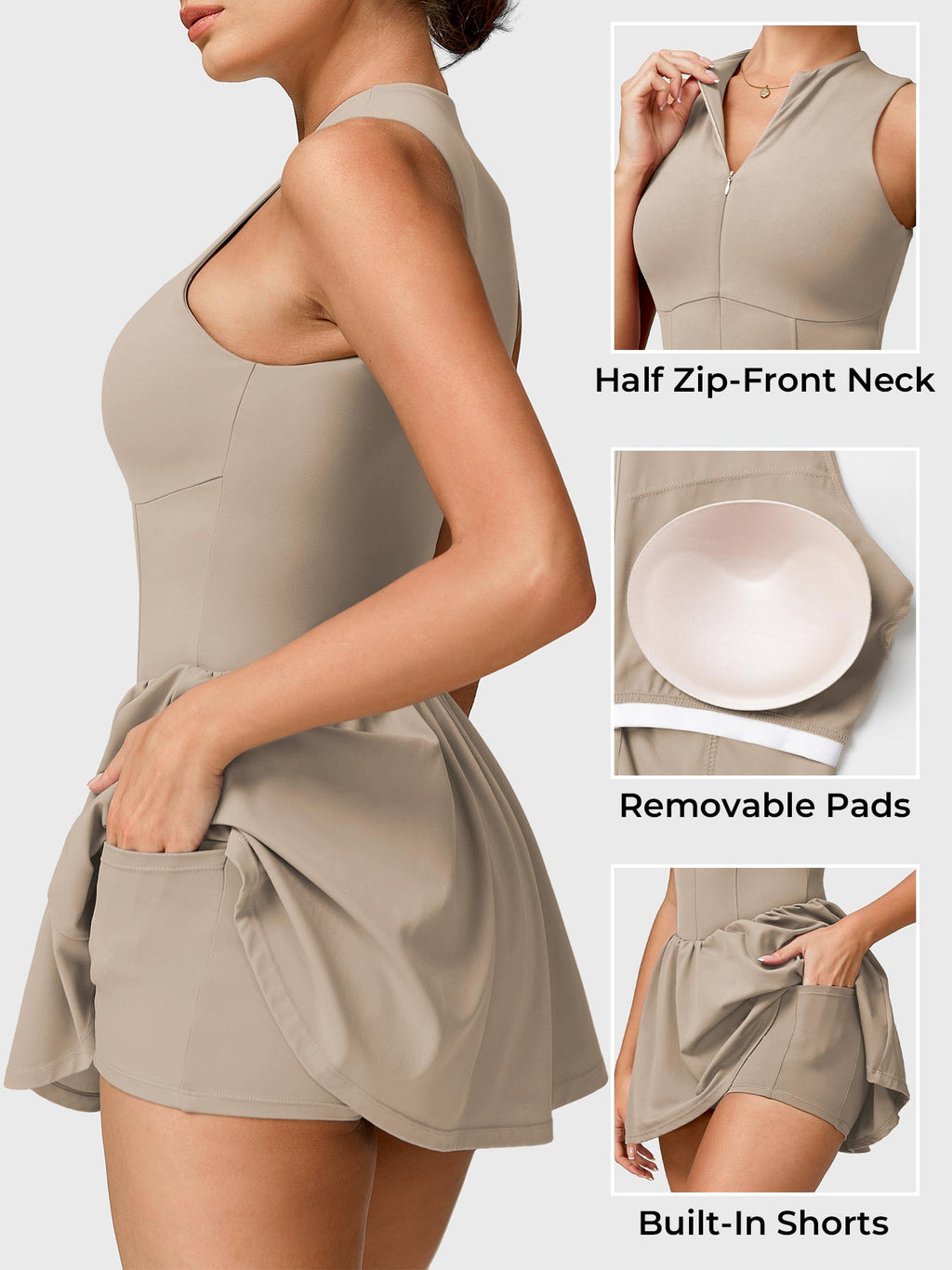 Erica Zipper Tennis Dress - AERLO