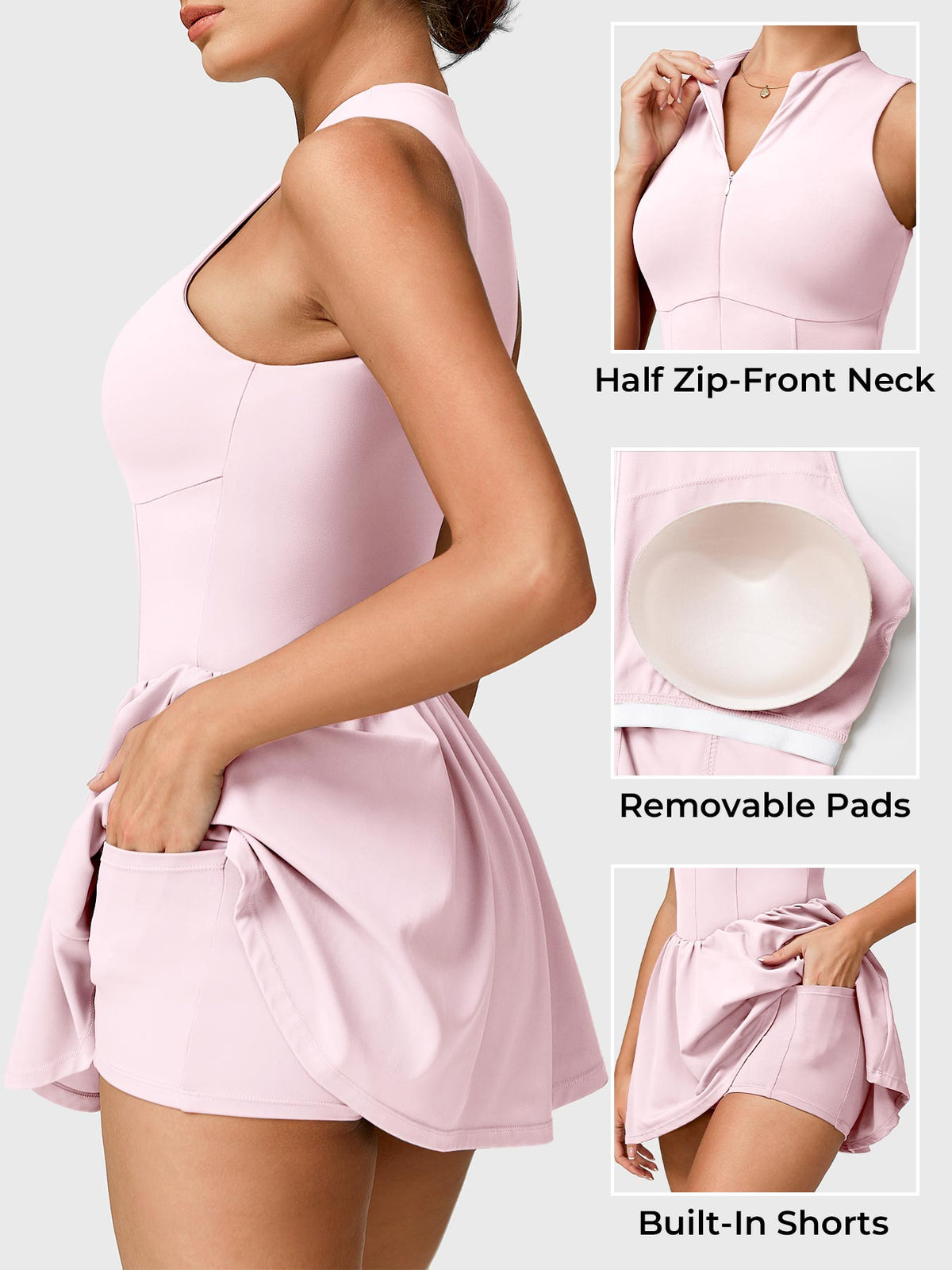 Erica Zipper Tennis Dress - AERLO