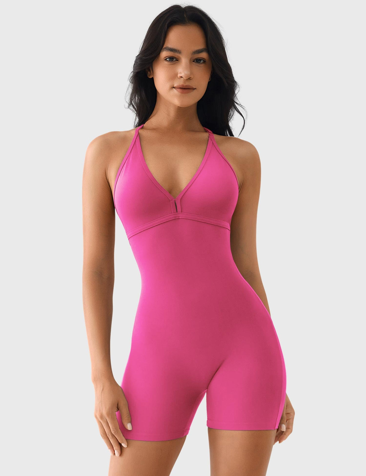 Combishort Taylor V Neck Backless - AERLO