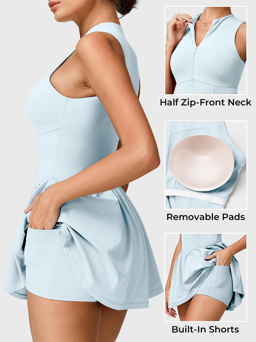 Erica Zipper Tennis Dress - AERLO