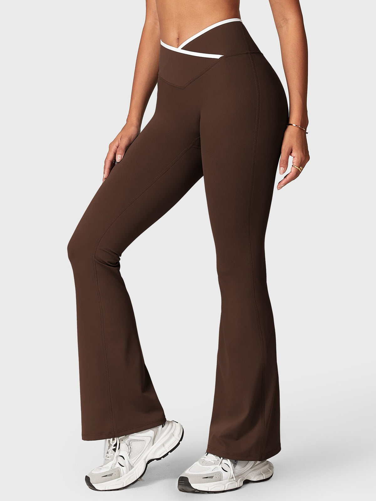 Legging Alberta Contrast Trim évasé - AERLO