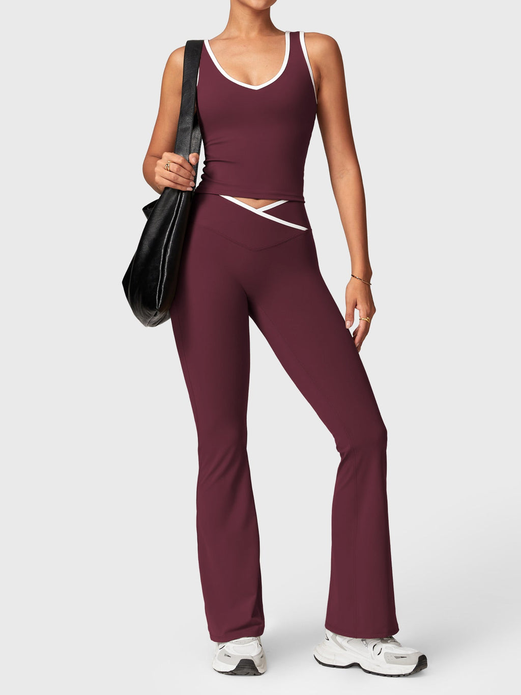 Legging Alberta Contrast Trim évasé - AERLO