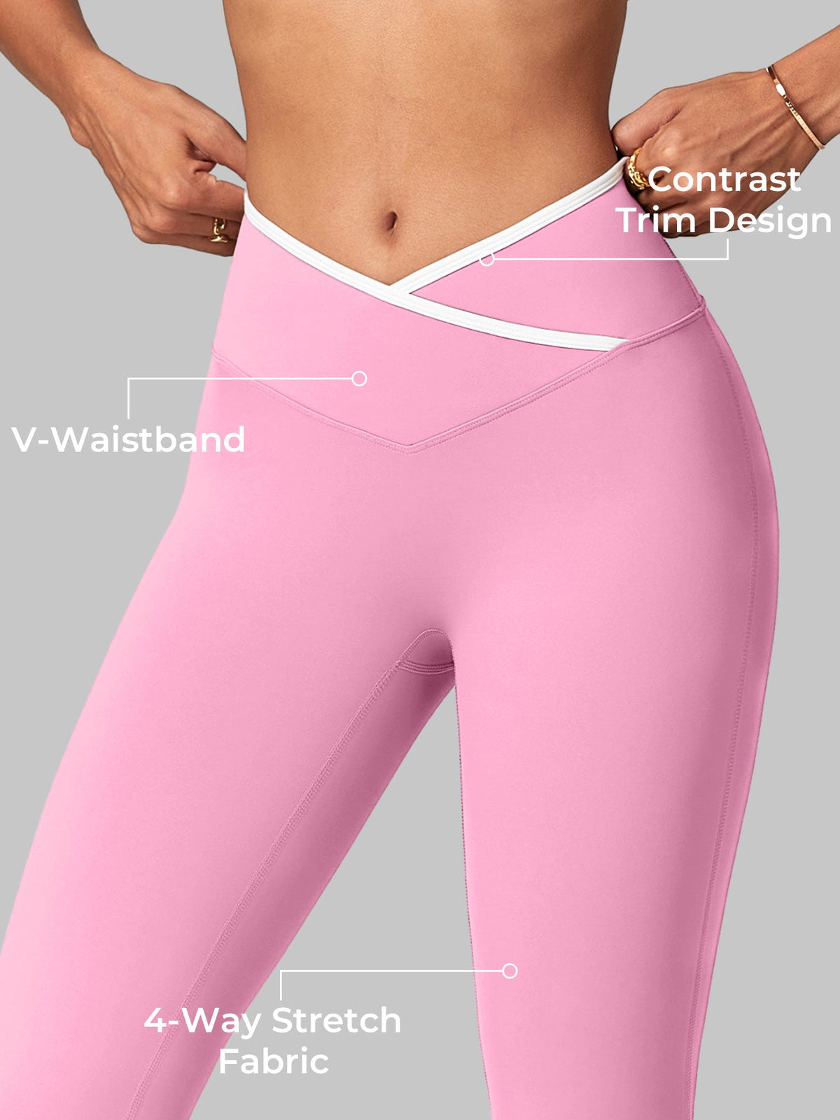 Legging Alberta Contrast Trim évasé - AERLO