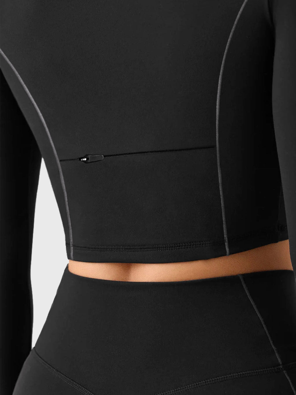 Short Clementine Half Zip Crop Top - AERLO