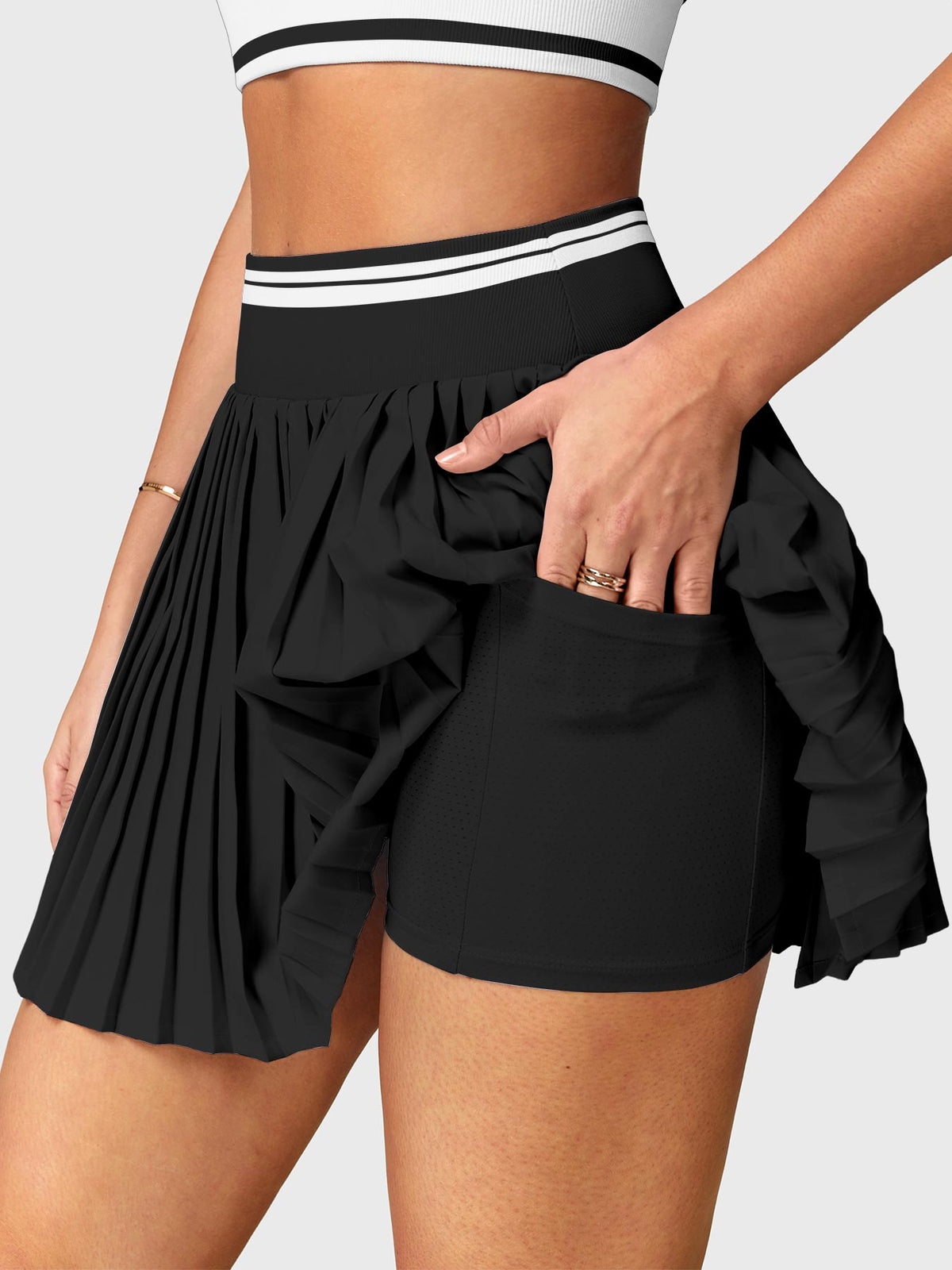 Hebe 2-Piece Tennis Skirt Set - AERLO