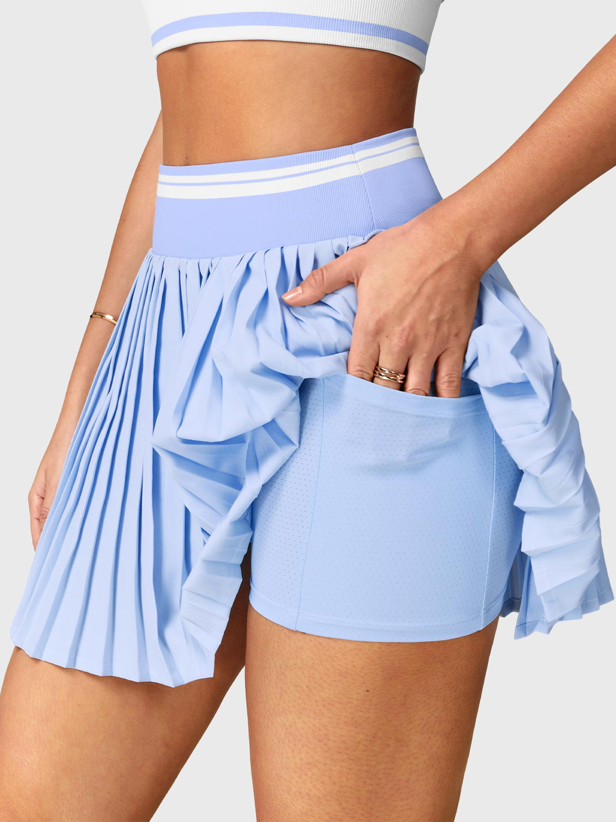 Hebe 2-Piece Tennis Skirt Set - AERLO