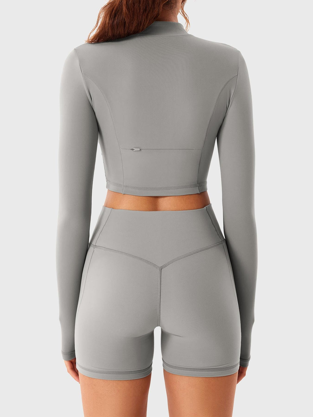 Short Clementine Half Zip Crop Top - AERLO