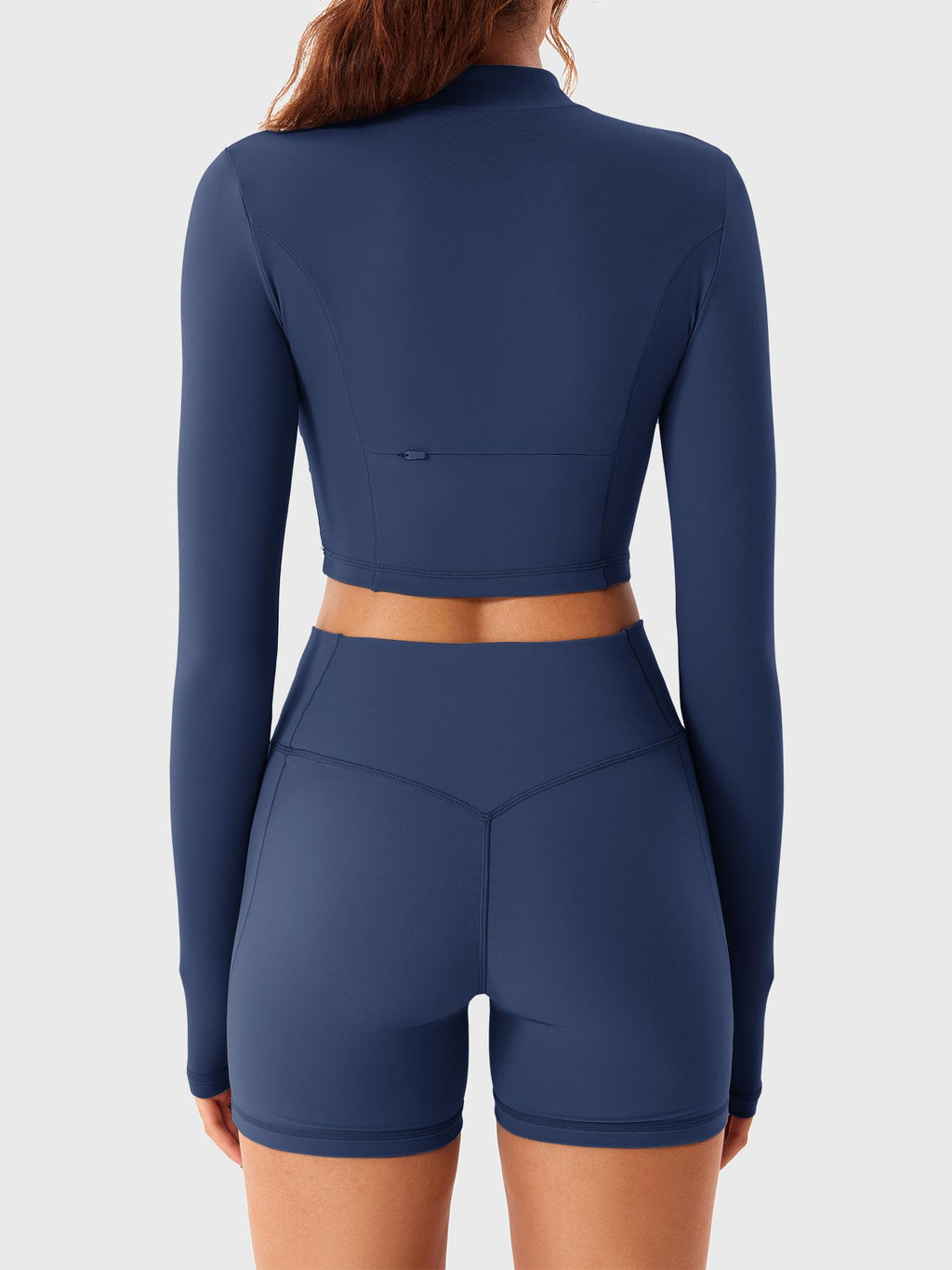Short Clementine Half Zip Crop Top - AERLO