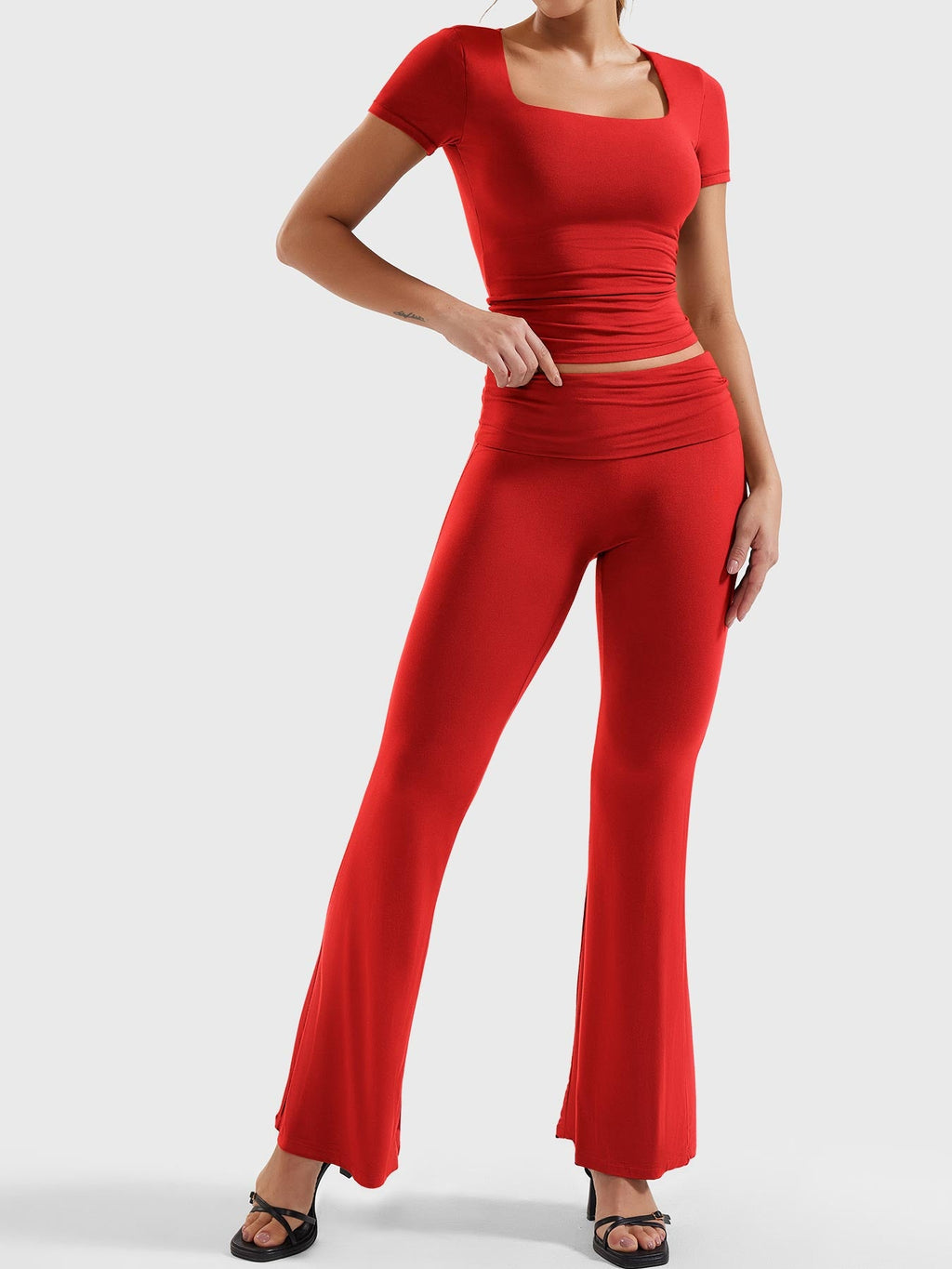 Erna Flare Legging Lounge Sets - AERLO