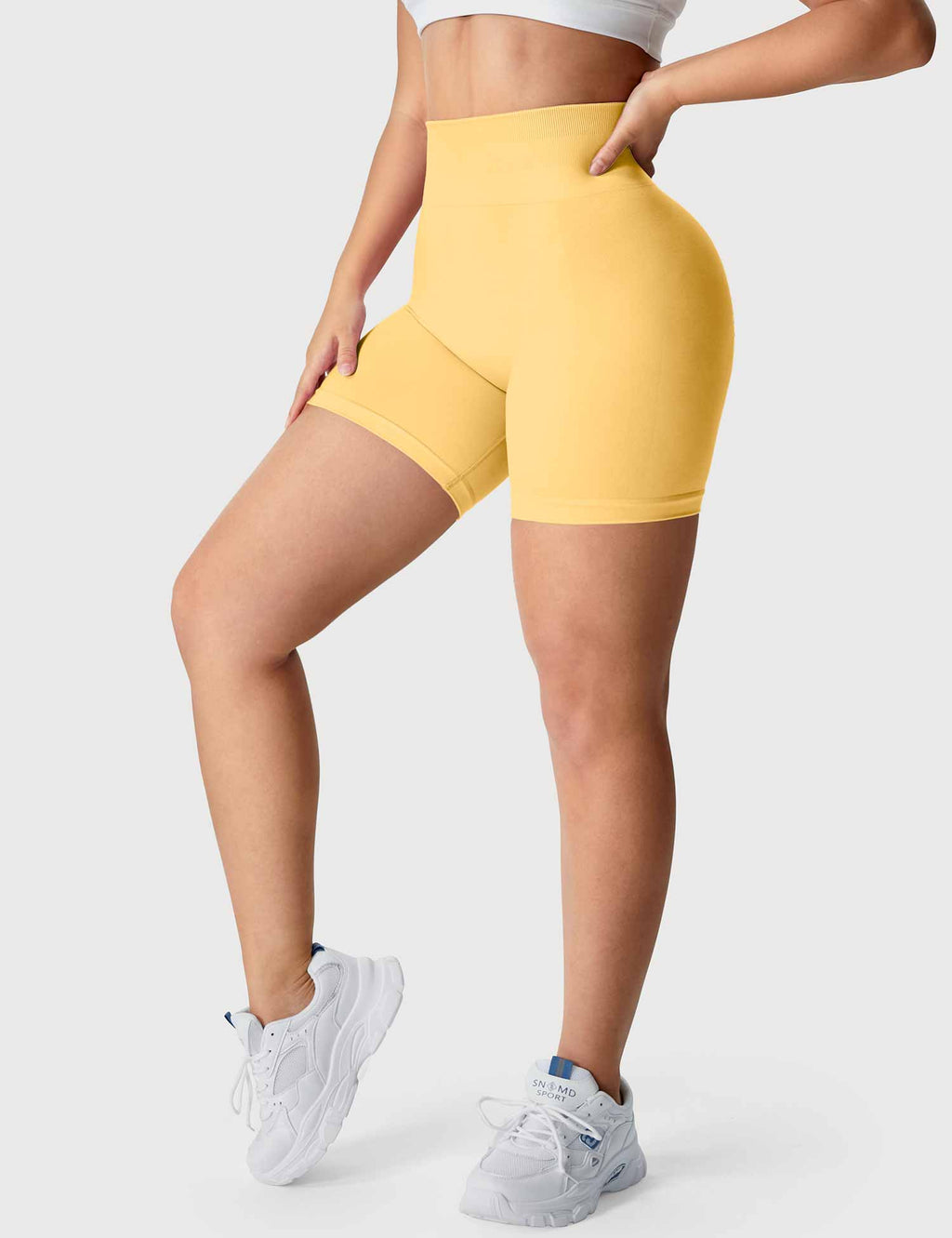 Short couleur claire Amplify sans coutures - AERLO