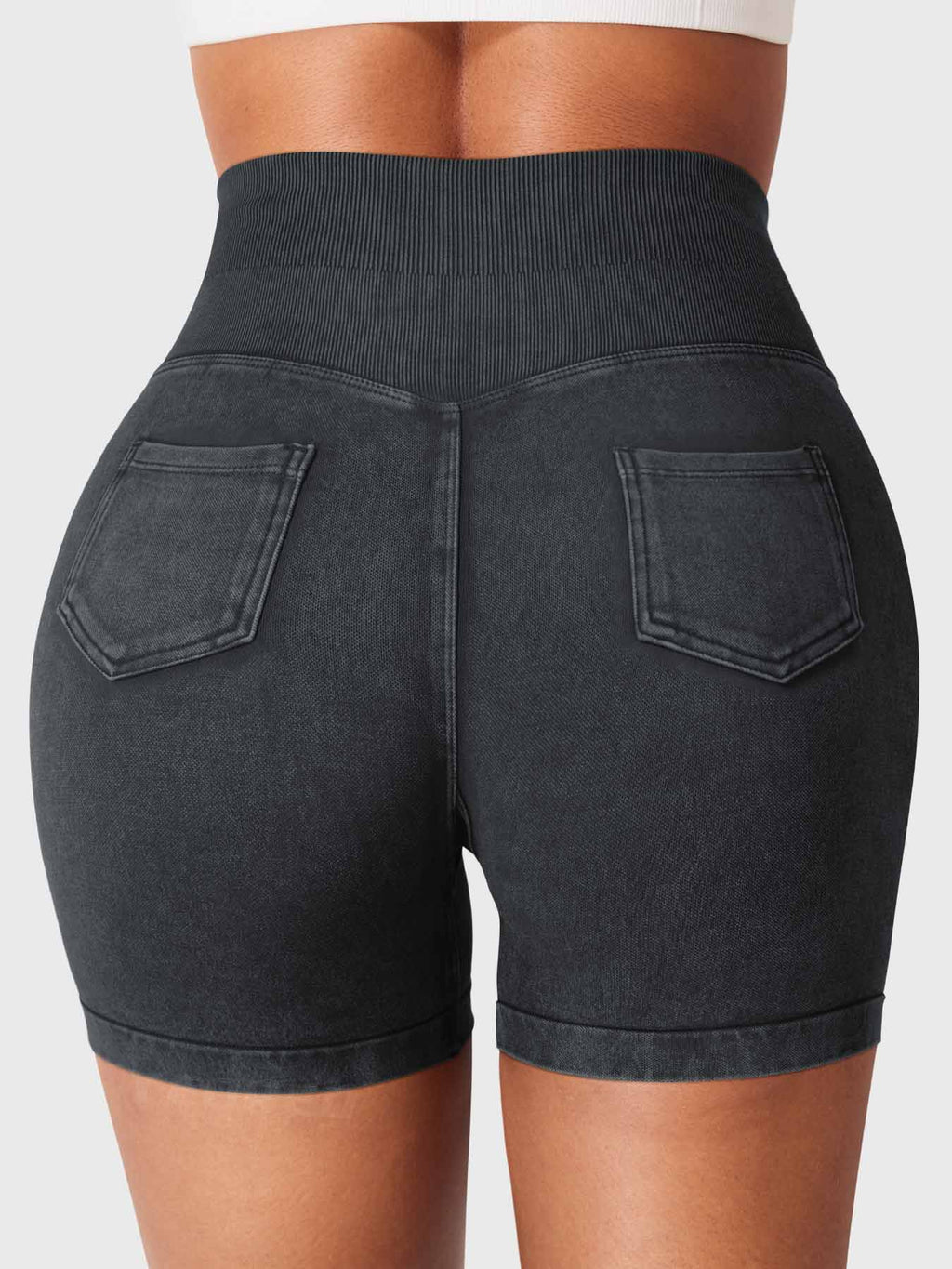 Short Bridgie Faux Denim sans coutures - AERLO