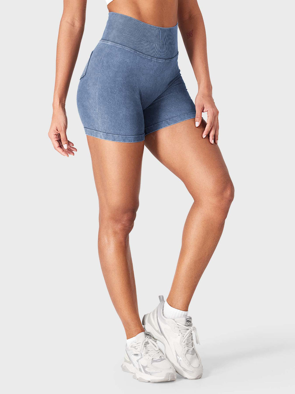 Short Bridgie Faux Denim sans coutures - AERLO