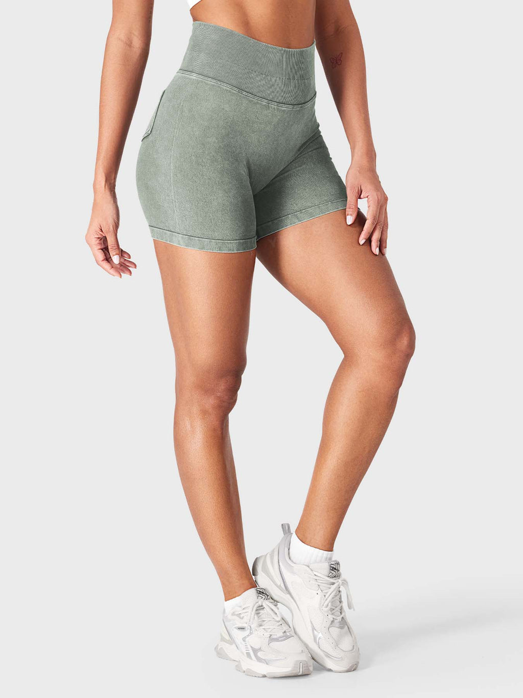 Short Bridgie Faux Denim sans coutures - AERLO