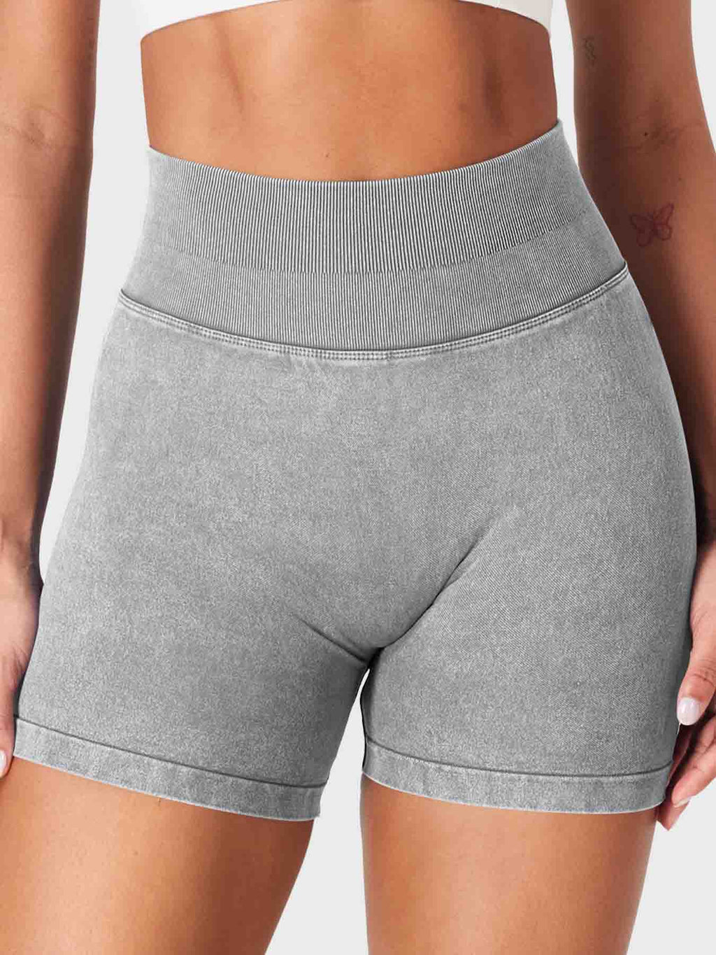 Short Bridgie Faux Denim sans coutures - AERLO