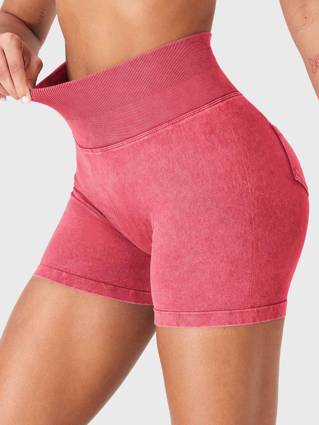 Short Bridgie Faux Denim sans coutures - AERLO