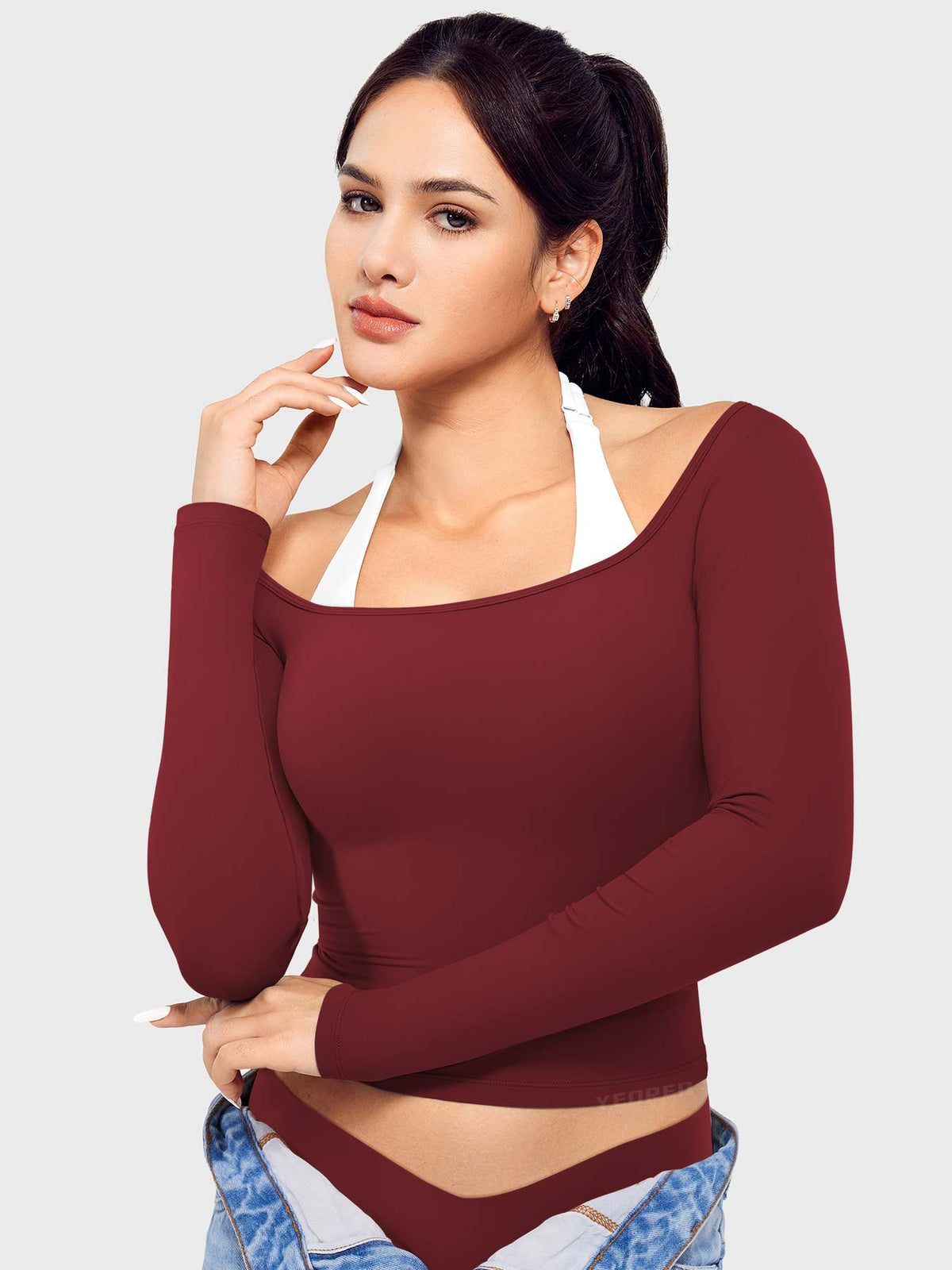 Haut manches longues Arleney Square Neck - AERLO