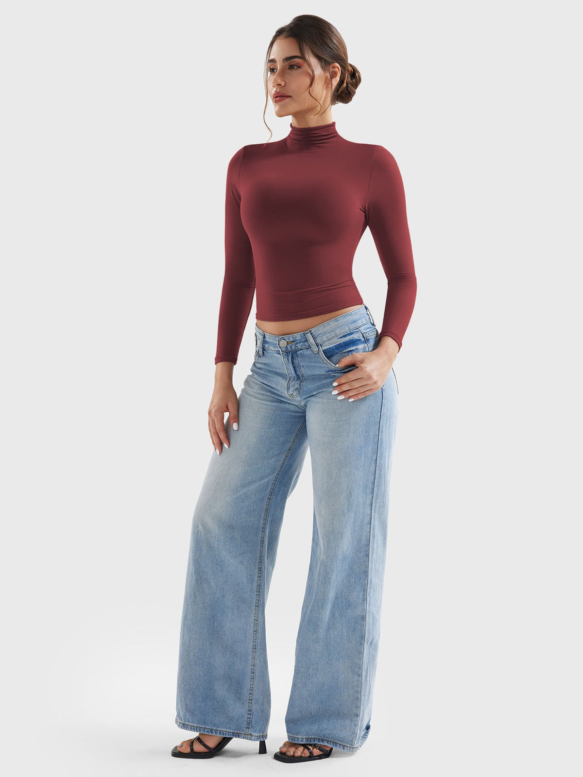 Haut manches longues Sariah Turtle Neck - AERLO