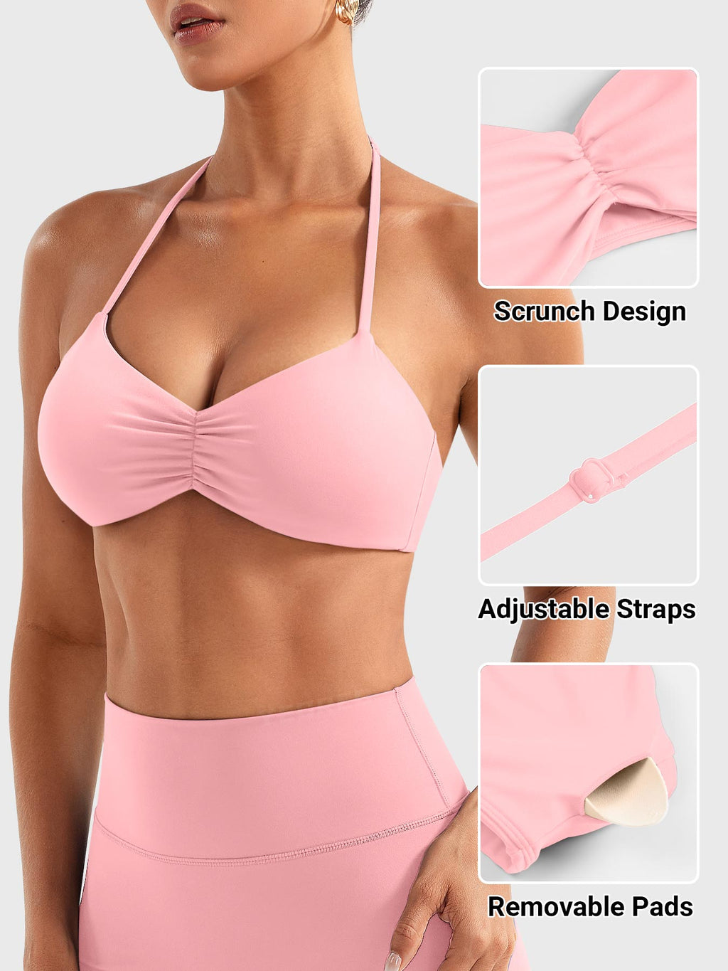 Brassière de sport Amiey Halter - AERLO