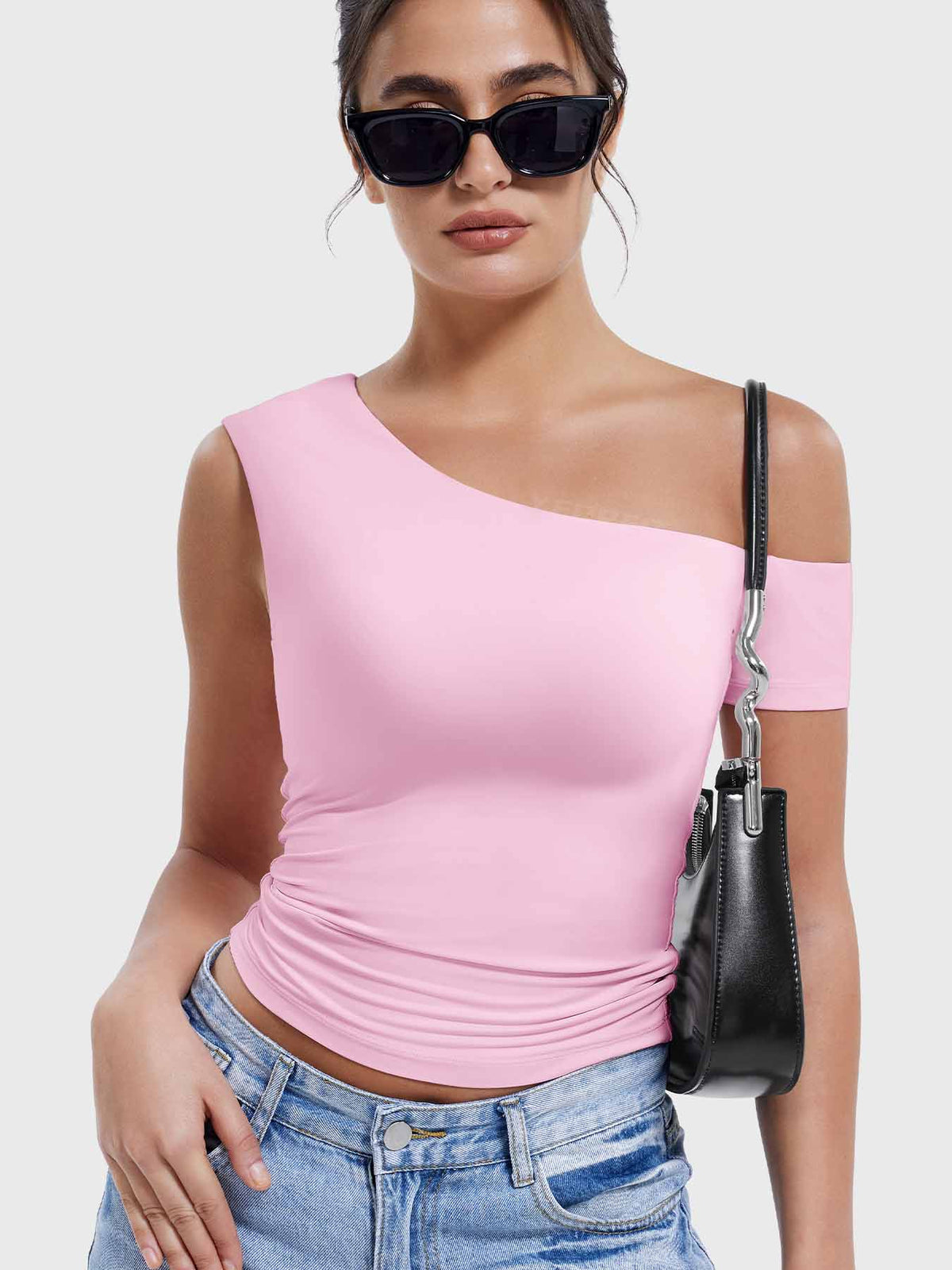 Haut Abigil One-Shoulder Sleeve - AERLO