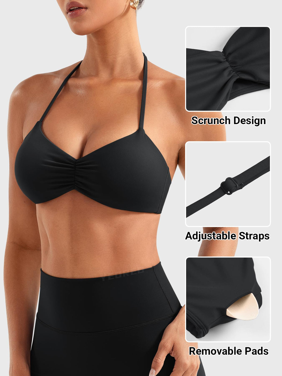 Brassière de sport Amiey Halter - AERLO