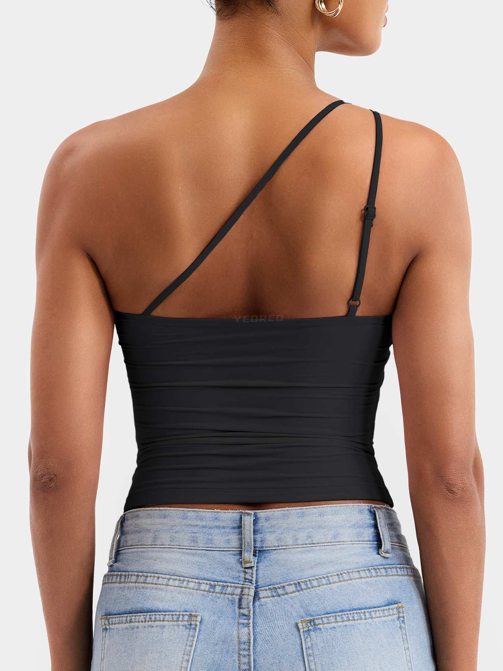 Haut Fanciy One Shoulder Tank - AERLO