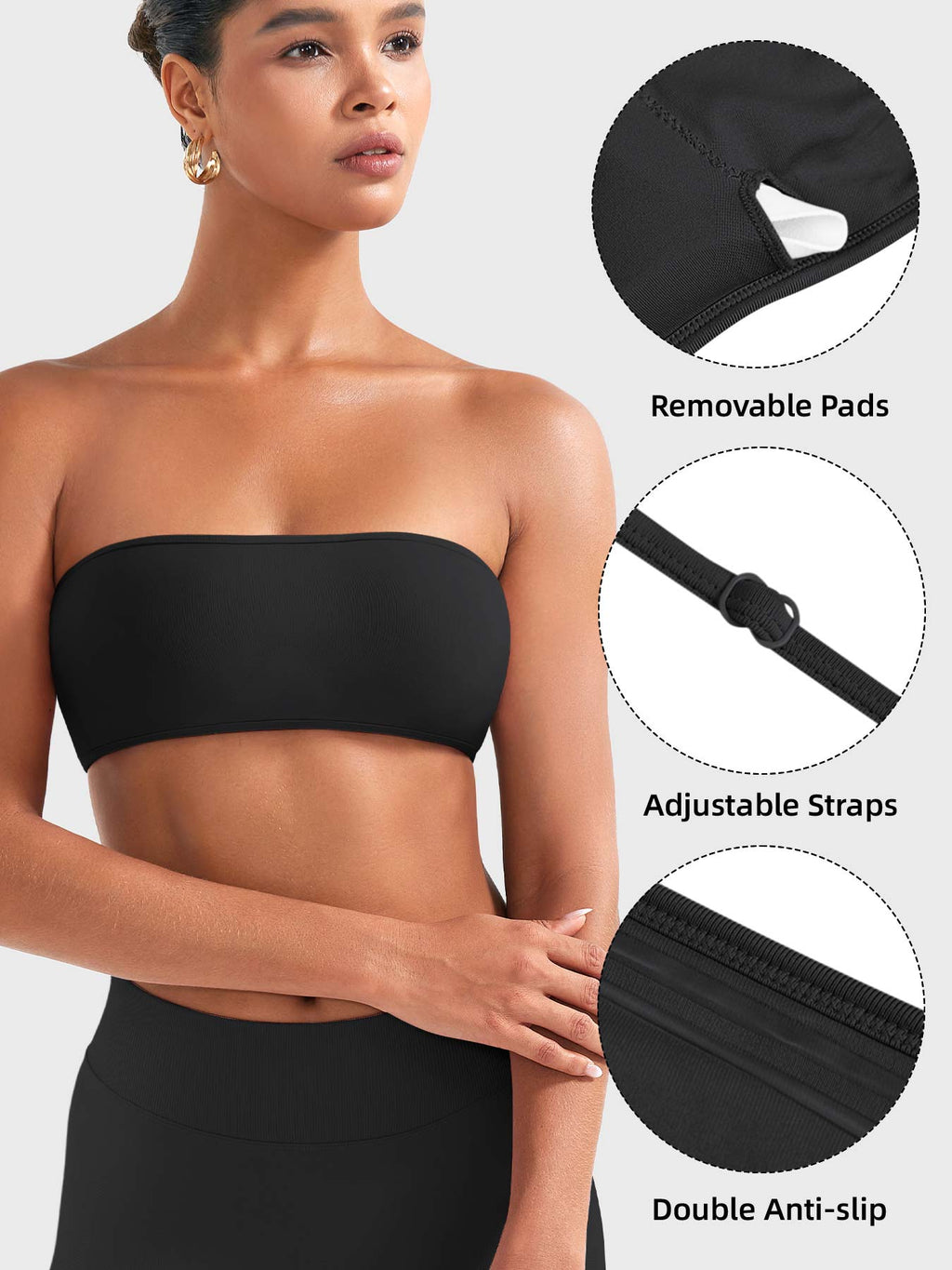 Brassière de sport Alvna SoftHue Bandeau - AERLO