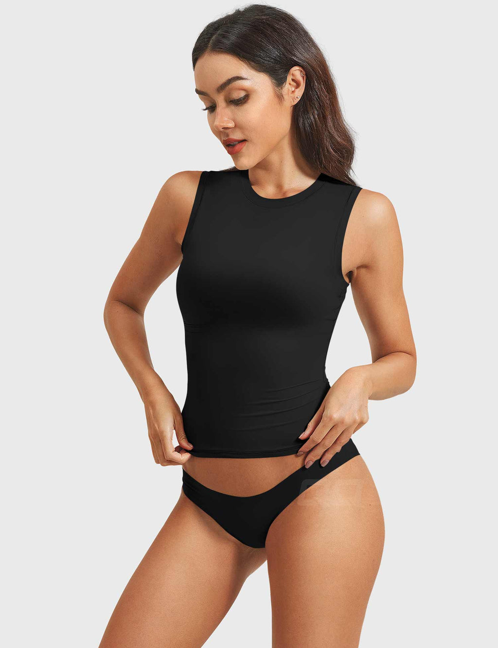 Sweeney Mock Neck Tank - AERLO