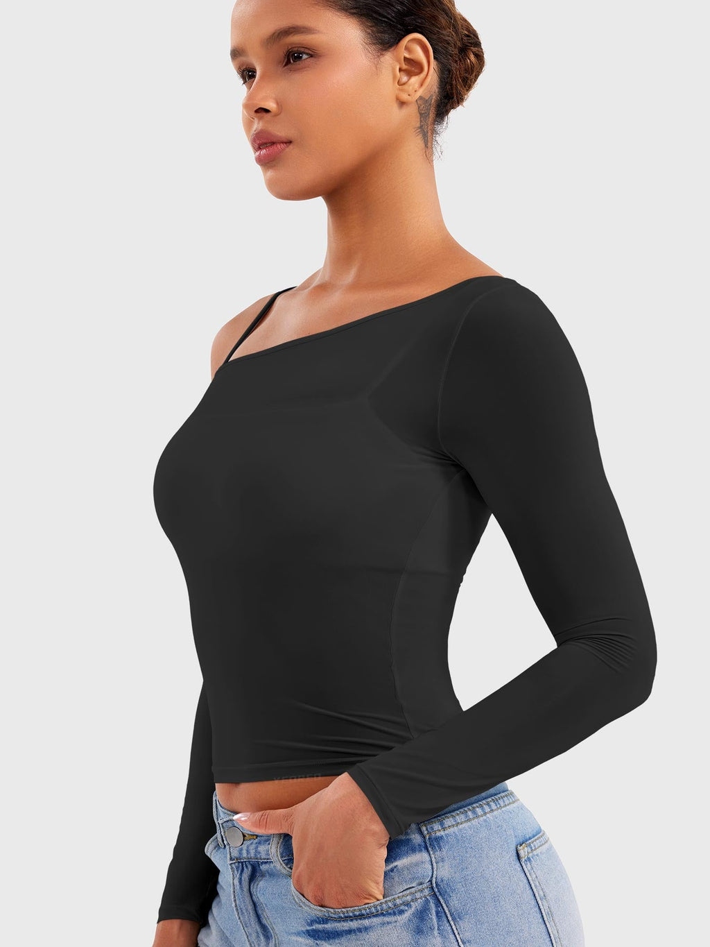 Haut Fairen One Shoulder Sheer - AERLO