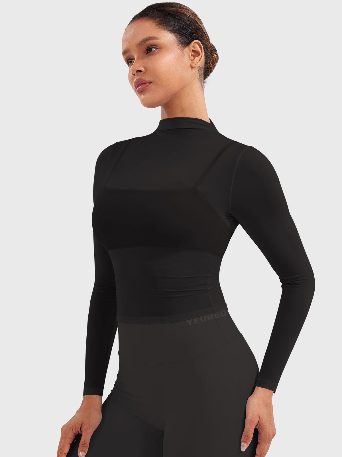 Haut Jamy Mock Neck Sheer - AERLO