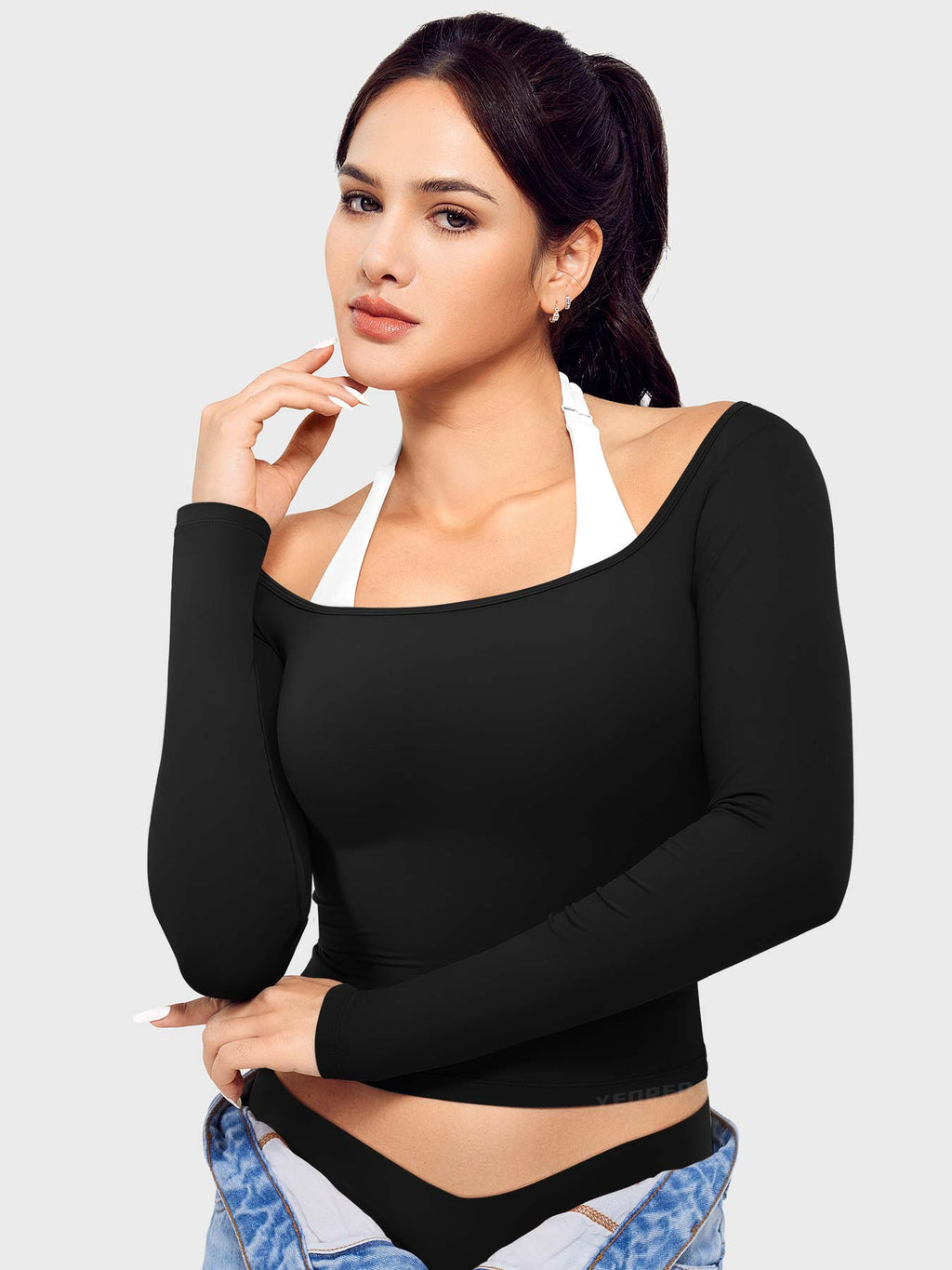 Haut manches longues Arleney Square Neck - AERLO