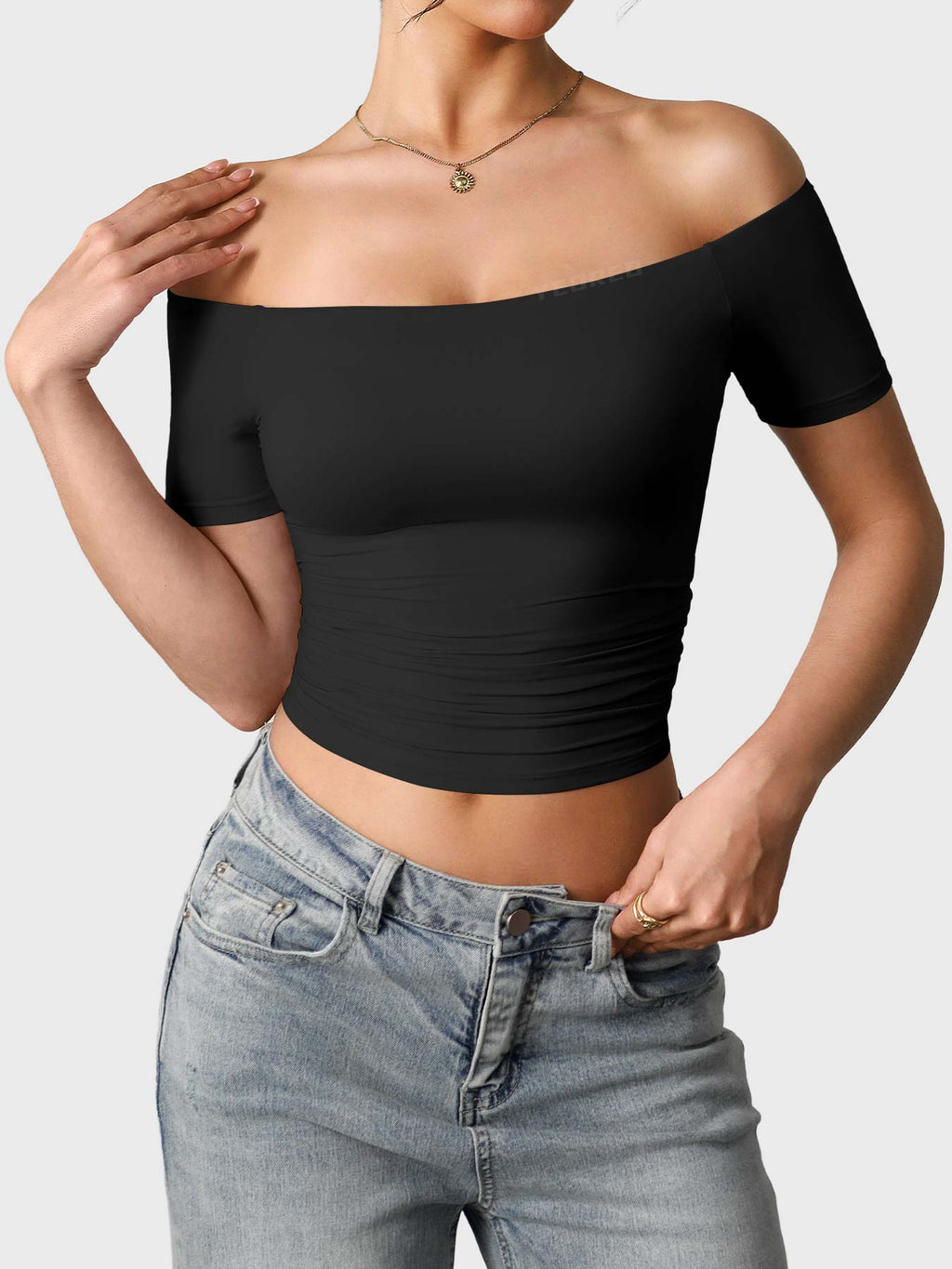 Haut manches courtes Luzlie Off Shoulder - AERLO