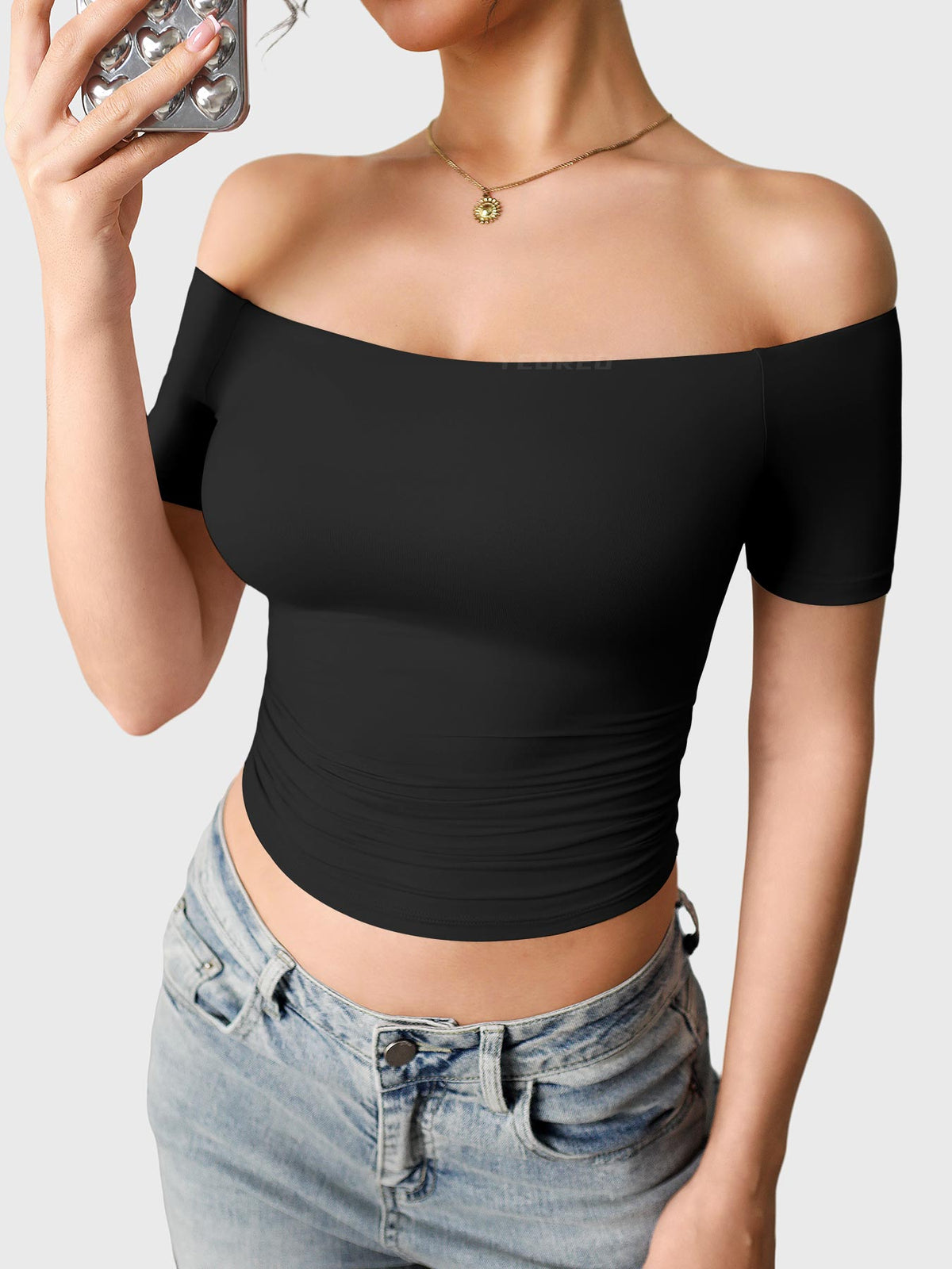 Haut manches courtes Luzlie Off Shoulder - AERLO