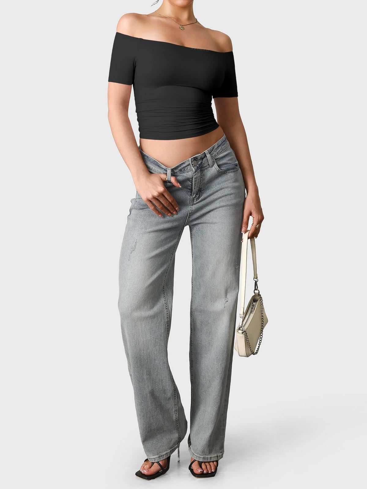 Haut manches courtes Luzlie Off Shoulder - AERLO