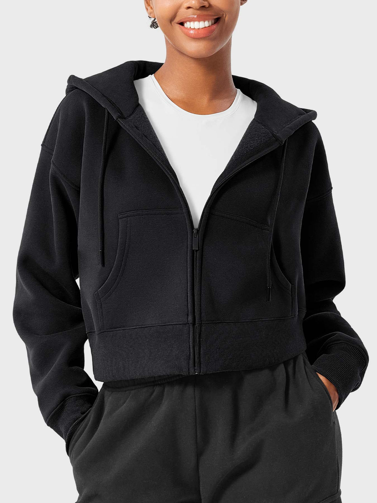 Katrine Zip Up Fleece Hoodies - AERLO