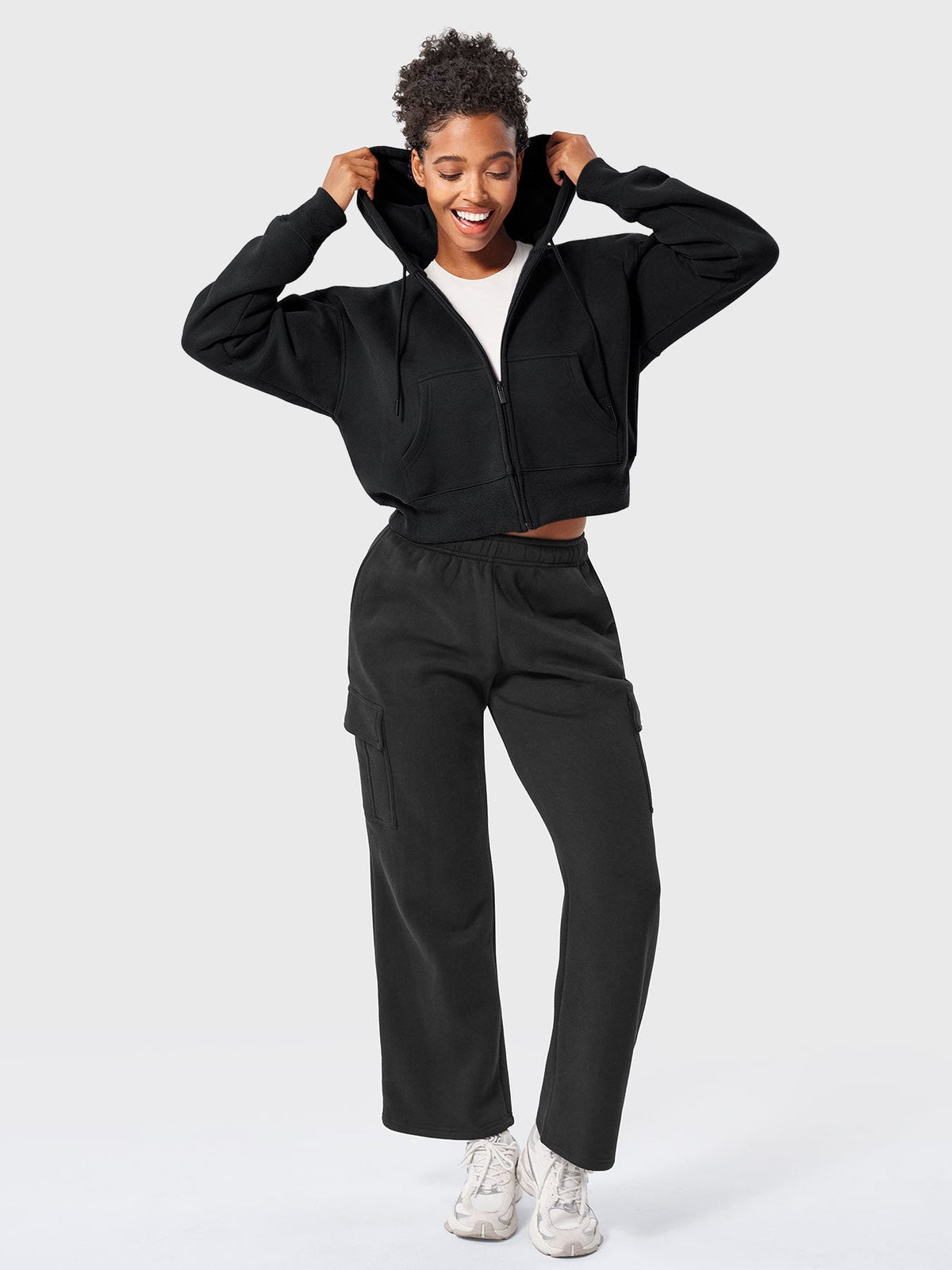 Katrine Zip Up Fleece Hoodies - AERLO