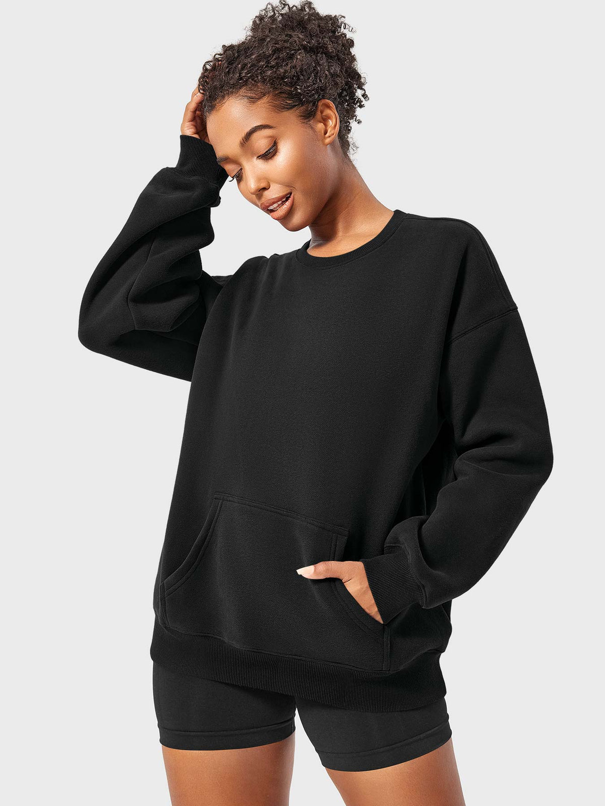 Jocely Oversized Fleece Sweatshirts - AERLO