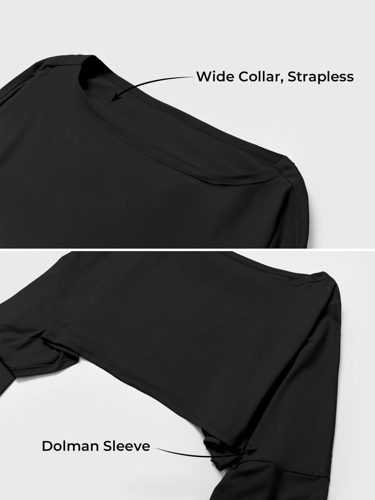 Haut manches longues Alison Off Shoulder Dolman - AERLO