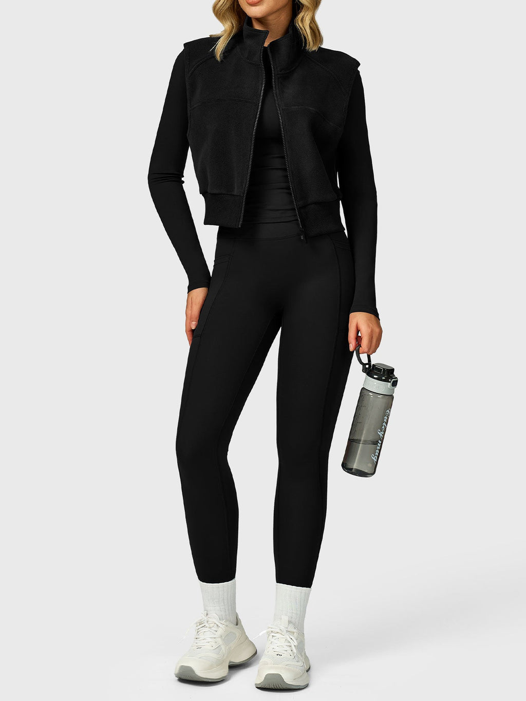 Eden Cropped Fleece Vest - AERLO