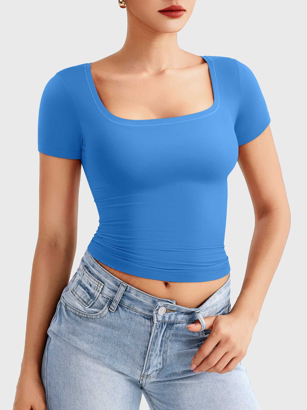 Haut Pattiy Scoop Neck T - AERLO