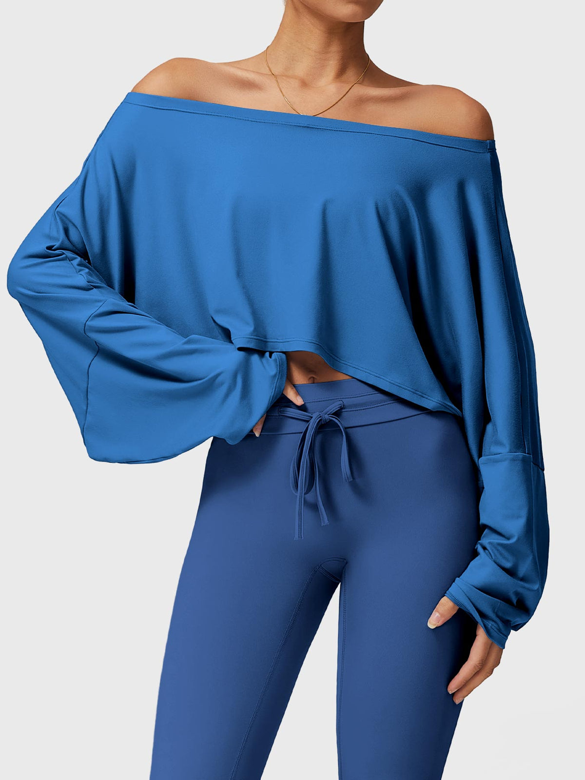 Haut manches longues Alison Off Shoulder Dolman - AERLO