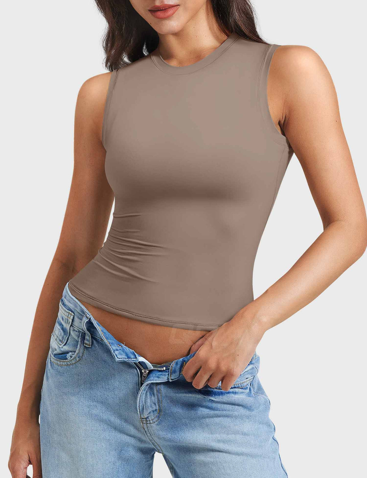 Sweeney Mock Neck Tank - AERLO