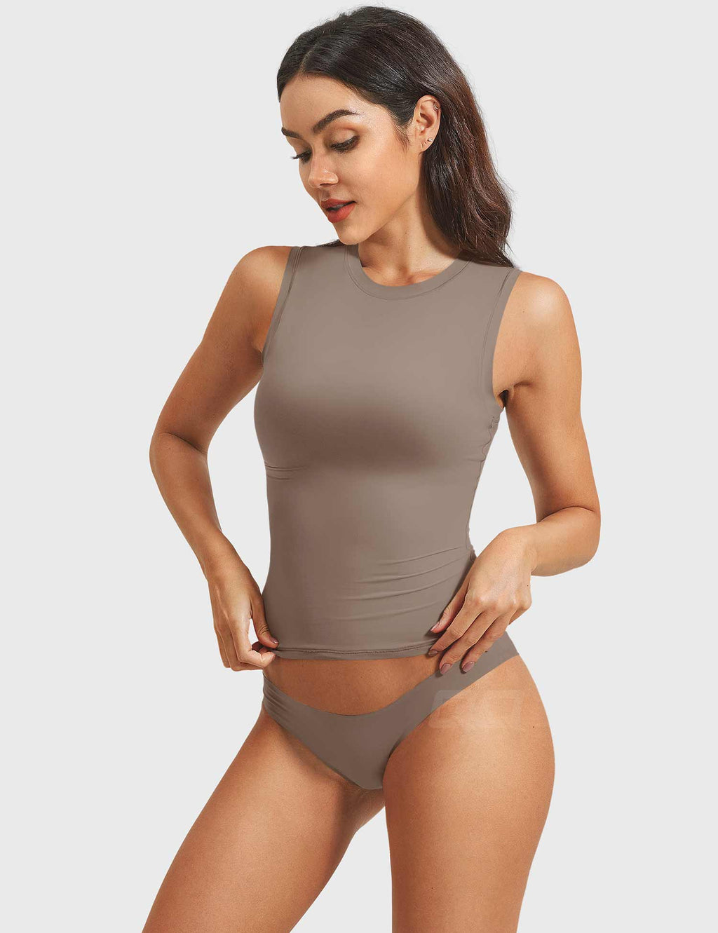 Sweeney Mock Neck Tank - AERLO