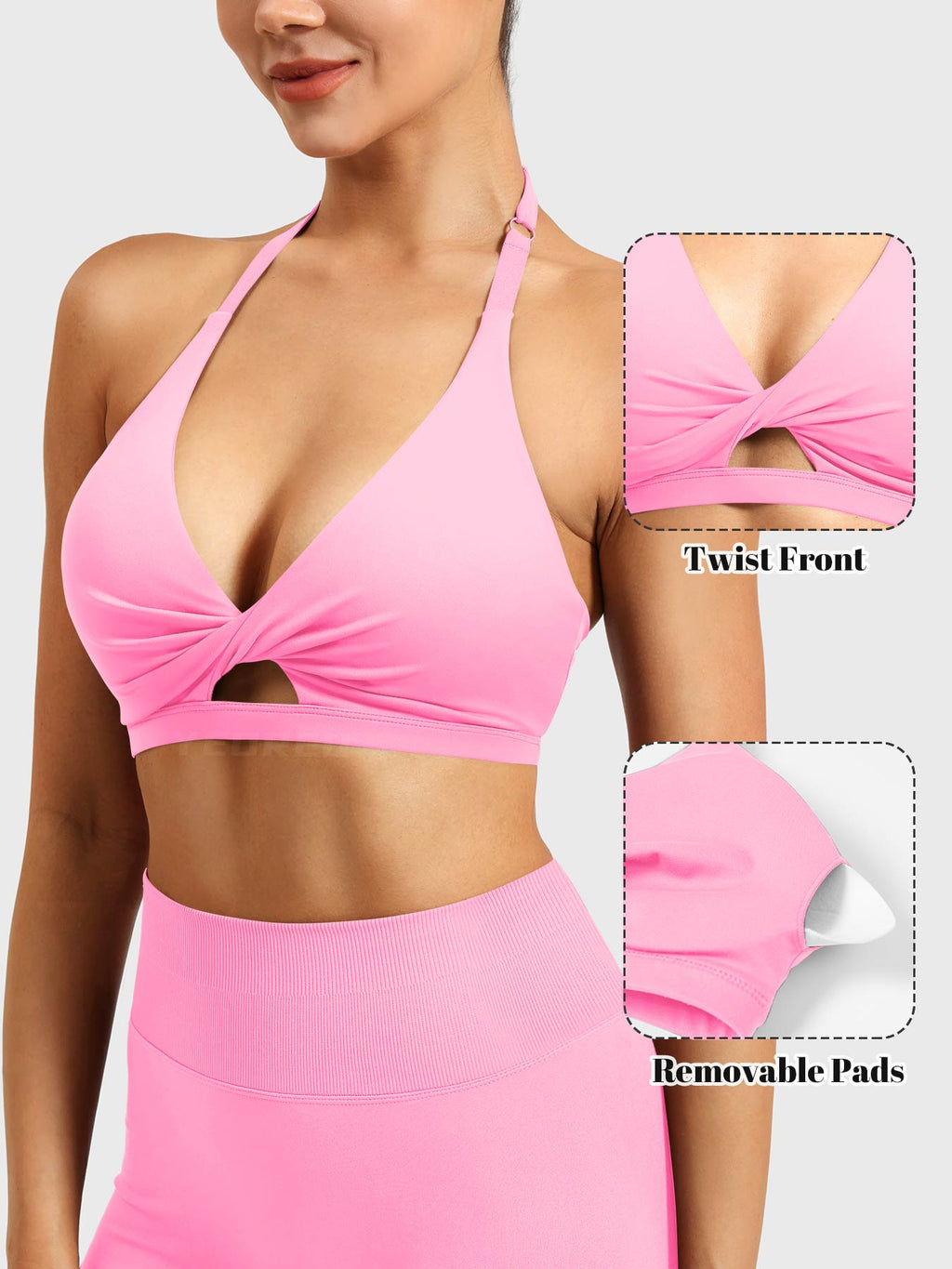 Brassière de sport Micaela Twist Front - AERLO